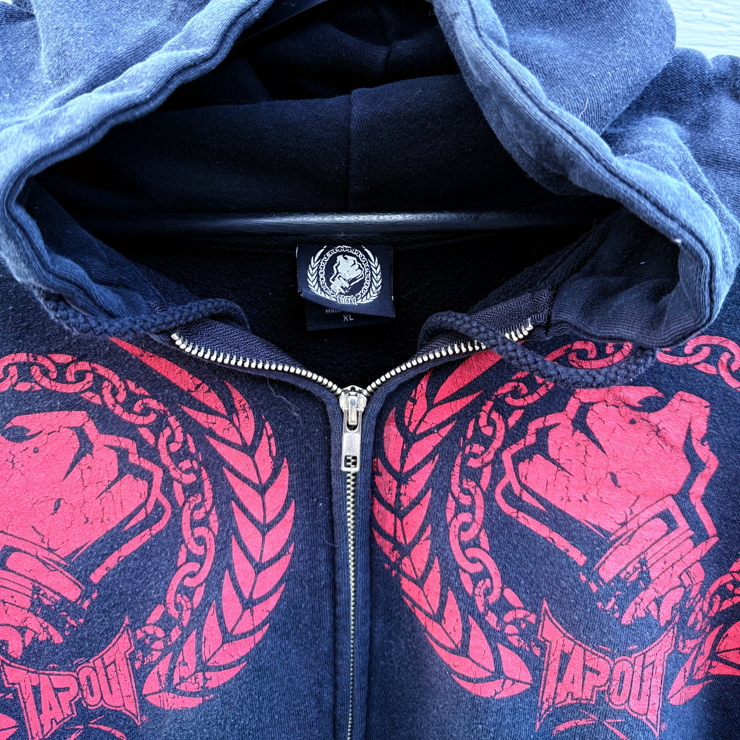 RARE Kimbo Slice Tapout Zip-Up Hoodie - Size XL