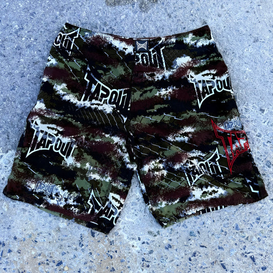 Tapout Fight Shorts – Camo Chainlink